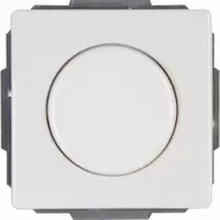 Kopp 845729087 VENEDIG - Druck-Wechsel-Universal-Dimmer für Glühlampen, Halogenlampen, dimmbare LED, Farbe: reinweiß