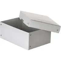 Falken Archivbox PureBox PRO A5, für bis zu 1250 Blatt, DIN ISO 16245-A, mit Beschriftungsfeld, L 250 x B 180 x Füllhöhe 100 mm, FSC-Pappe, weiß