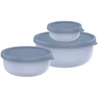 Mepal Sale - Summer Sale - Lumina Set Frischhaltedosen 3-teilig (250 + 750 + 1500 ml) - Nordic blue - Meal prep boxen