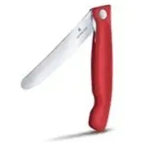 Victorinox Picknickmesser 11 cm | Kompaktes Klappmesser mit Wellenschliff für unterwegs Rot
