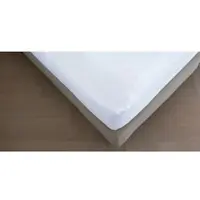 Kayori Topper Molton-Spannbettlaken Saiko Weiß (Baumwolle)-180 x 220 cm
