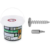 Connex Pfostenschrauben 8.0 x 50 mm TX 40 Sternkopf - 48 Stk. GLO763034228