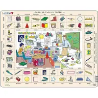 Larsen Puzzle - Englisch lernen Schule Thema - 70 Teile Lernspiel