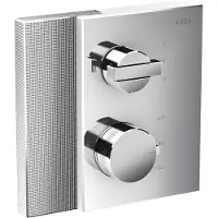 Axor Edge Thermostat Unterputzmodell mit Ab- und Umstellventil, Diamantschliff, 46761000, Farbe: Chrom