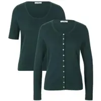 Peter Hahn Twinset aus 100% SUPIMA-Baumwolle grün, 46