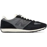 New Balance Unisex. U471V1 Leder-Sneaker 471 schwarz (40.5), Wohnung, Wildleder, Schnürsenkel, Lässig, Grau