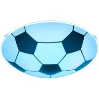 Globo Kinderzimmerlampe Deckenleuchte Schlafzimmerleuchte Deckenlampe Fußball, Metall Glas schwarz weiß, dimmbar Fernbedienung RGB LED Farbwechsel, 8,5W 806Lm 3000K warmweiß, D 30 cm