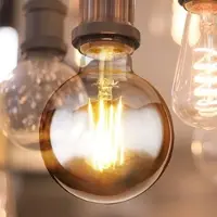 ETC Vintage Leuchtmittel E27 Vintage Glühbirne LED Retro Filament Leuchtmittel, Glas Amber, 7 Watt 700 Lumen 2700 Kelvin warmweiß, DxH 9,5x14 cm