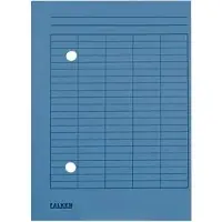 Falken Umlaufmappe mit 2 Löchern und Druck auf Vorderseite DIN A4 Manila Blau 22 x 31,8 cm 100 Stück