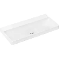 Hansgrohe Xelu Q Waschtisch, mit Ablaufgarnitur, ohne Überlauf, 1000x480mm, Weiß, 61038450, Farbe: ohne Hahnloch