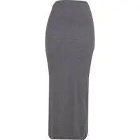Urban Classics Sommerrock "Ladies Rib High Slit Skirt" 1 Stk.