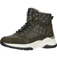 Mustang Vielseitige Stiefelette Schnürschuhe für Damen 1438-603-770 Grün