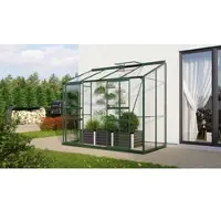 Pergart Vitavia, Aktionsangebot (inkl. 60 Euro Zubehör): Anlehn-Gewächshaus "Styx 3300", smaragd, 3,3 m², 3 mm ESG