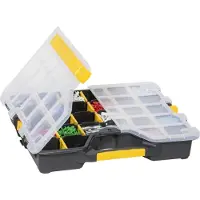 Overig Sortimentskasten EuroPlus Basic S37 6-20 Fächer,20 flexible Trennstege, 365 x 295 x 62 mm, schwarz/gelb
