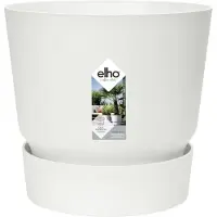 Elho Greenville Weiße Kunststoff-Blumentopf Ø 24,48 cm