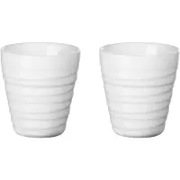 Asa selection Thermobecher Thermo Espresso Twisted White 80 ml (2er-Set)