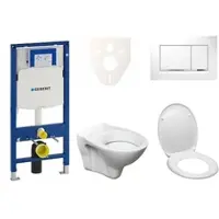 Ceramia Geberit Wand-WC Set für Vorwandmontage + S-Line Pro WC 111.300.00.5ND5
