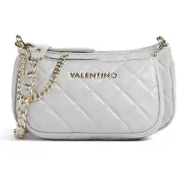 Valentino Elegante Graue Damenhandtaschen mit Kettenriemen und Handyfach
