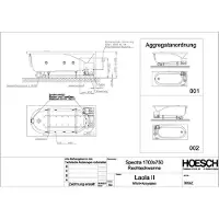 Hoesch 3650Z.010305001 WP Spectra 3650&Laola II Whirl+Air