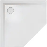 Hoesch Mineralguss-5-Eck-Duschwanne Muna 100x100x3cm, schiefergr, Soliq., AR