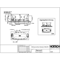 Hoesch Monolith Einbau Whirlwanne iSensi Rechteck 1600x750 mit System Reviva II 3820E.010305004