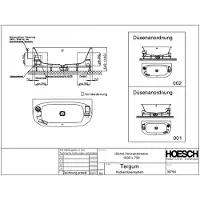Hoesch 3975N.010305002 WP iSensi Vorwand 1600x750
