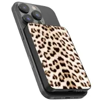 Selencia Vivid Powerbank 5.000 mAh - Geeignet für MagSafe und Qi - Schwarz / Leopard