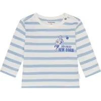 Noppies Longsleeve in Weiß/ Hellblau - 74