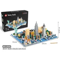 Tinisu New York Skyline Bausatz Modell Klemmbausteine Micro-Bricks Bausteine