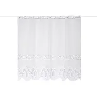 Home wohnideen Gardine "LEONORA" Stangendurchzug 1 Stk. tlg. Kurzstore Jacquard, Scheibengardine