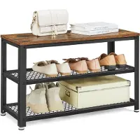 Vasagle Industrie-Design Schuhbank & Regal B34LBS73X