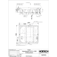 Hoesch Whirlwanne Ergo+ Quadrat 2075x1950 freistehend mit System Kombi-System Weiss/Chrom/Glas Schwa 6444S.010305552