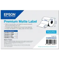 Epson Premium Matte Label 102x152mm 225 Etiketten, Die-Cut