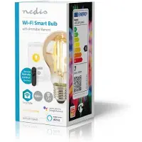 Nedis SmartLife LED Filament Lampe - Wi-Fi - E27 - 806 lm - 7 W - Warmweiss - 1800 - 3000 K - Glas - Android / IOS - Birne - 1 Stück