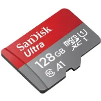 SanDisk Ultra, 128 GB, MicroSDXC, Klasse 10, UHS-I, Class 1 (U1), Magnetsicher, Schockresistent, Temperaturbeständig, Wasserdicht, Röntgensicher