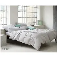 Elegante Bettwäsche Breezee - 155x220 cm + 40x80 cm hellgrau