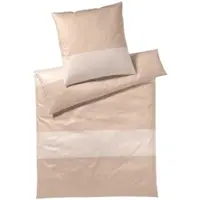 Elegante Joop! Bettwäsche Split 4118-08 Nude - 155x220cm + 40x80cm