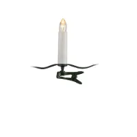 Konstsmide - LED Baumkette, Topbirnen, "One String", mit an/aus Schalter, 25 warm weiße Dioden, 24V Innentrafo, grünes Kabel; 1004-020