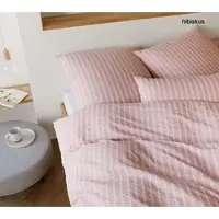 Elegante Bettwäsche Sandvig - 135x200 cm + 40x80 cmhibiskus