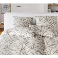 Elegante Bettwäsche Sweet Grass - 135x200 cm + 40x80 cmbeige