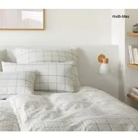 Elegante Bettwäsche Trondheim - 155x220 cm + 40x80 cmmulti-blau