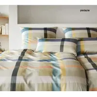 Elegante Bettwäsche Carree - 155x220 cm + 40x80 cmpistazie