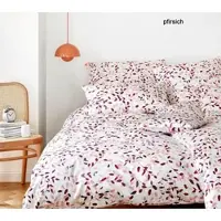 Elegante Bettwäsche Visible - 155x220 cm + 40x80 cmpfirsich