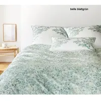 Elegante Bettwäsche Belle - 155x220 cm + 40x80 cmbelle blattgrün