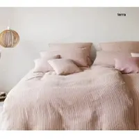 Elegante Bettwäsche Cozy Halbleinen - 135x200 cm + 40x80 cmterra