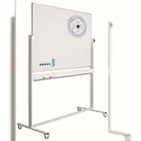 Proregal Magnetische doppelseitige Drehtafel Whiteboard für intensive Nutzung, HxB 100x180cm, 360° drehbar und auf jeden Winkel einstellbar