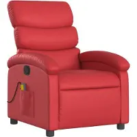 Syfax dkd-home-decor Massagesessel Kunstleder Rot 70 x 92 x 99,5 cm