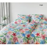 Elegante Bettwäsche Bravo - 155x220 cm + 40x80 cmrouge