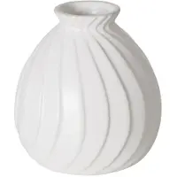 Boltze Vase Zalina Porzellan weiß 20cm