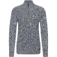 !Solid Troyer SOLID "Troyer SDRichart", Herren, Gr. L, blau (insignia blau melange), Obermaterial: 70% Baumwolle CO recyc.. 30% Polyester Pol. recyc.., Pullover Troyer